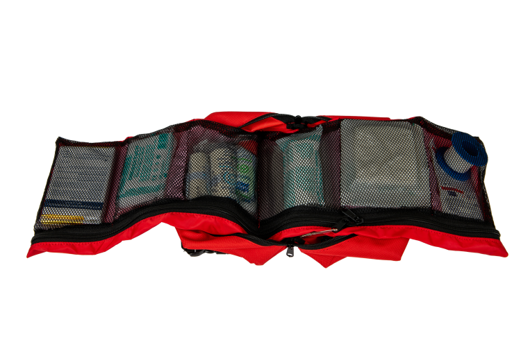 apteczka turystyczna z wyposażeniem